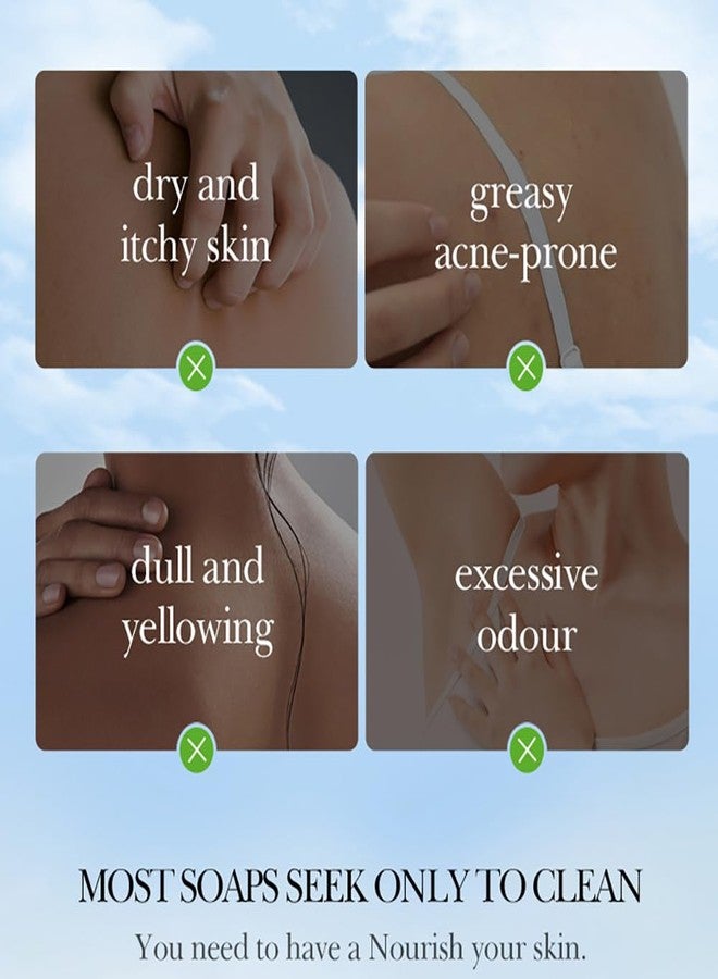 BEUKING Coconut Soap Bar for Face & Body, Handmade Washing Exfoliating Bar, Moisturizing Oil Control Mild Nourishing Removing Body Dirty Cleaning Pore for Women Men Skin Care - Image 5